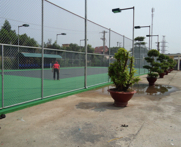 Sân sở xây dượng Thái Nguyên - Sơn Hawker Tennis - Công Ty Trách Nhiệm Hữu Hạn Sài An